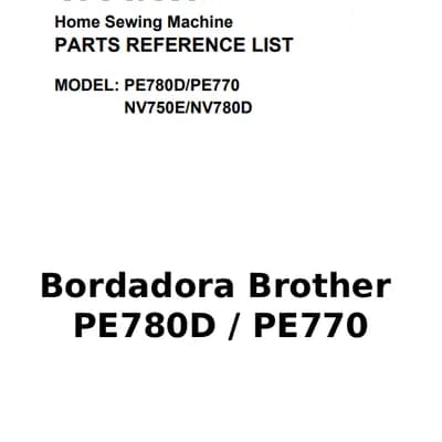 Bordadora Brother PE780D