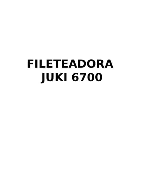 Fileteadora Juki 6700
