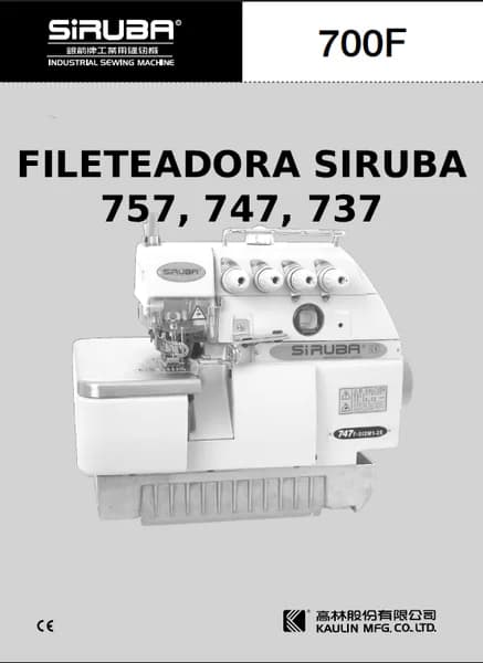 Fileteadora Siruba 737, 747, 757, 767