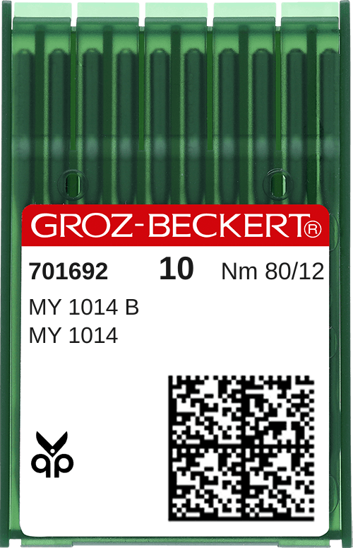Aguja Groz-Beckert MY 1014 B para recubridora y flatseamer