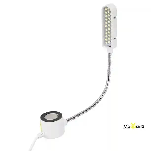 Lámpara LED COB de Brazo Flexible para Máquina de Coser con Base Magnética