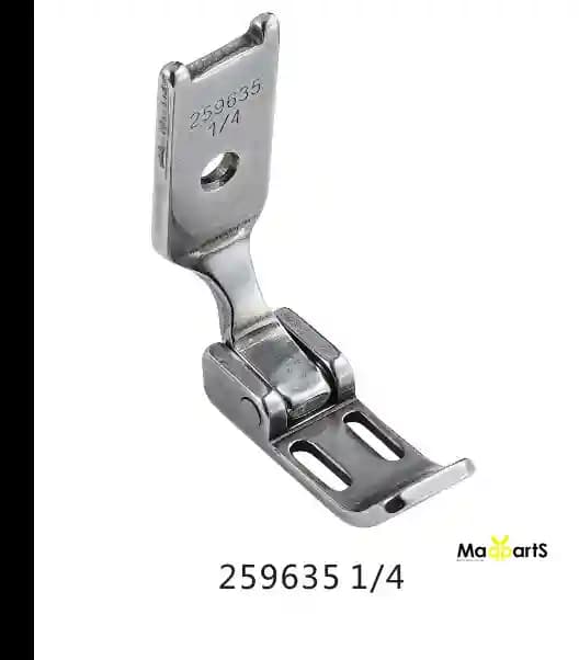 Pie Prensatelas para Costura de Cremallera de 1/4" (6mm) para Dos Agujas 