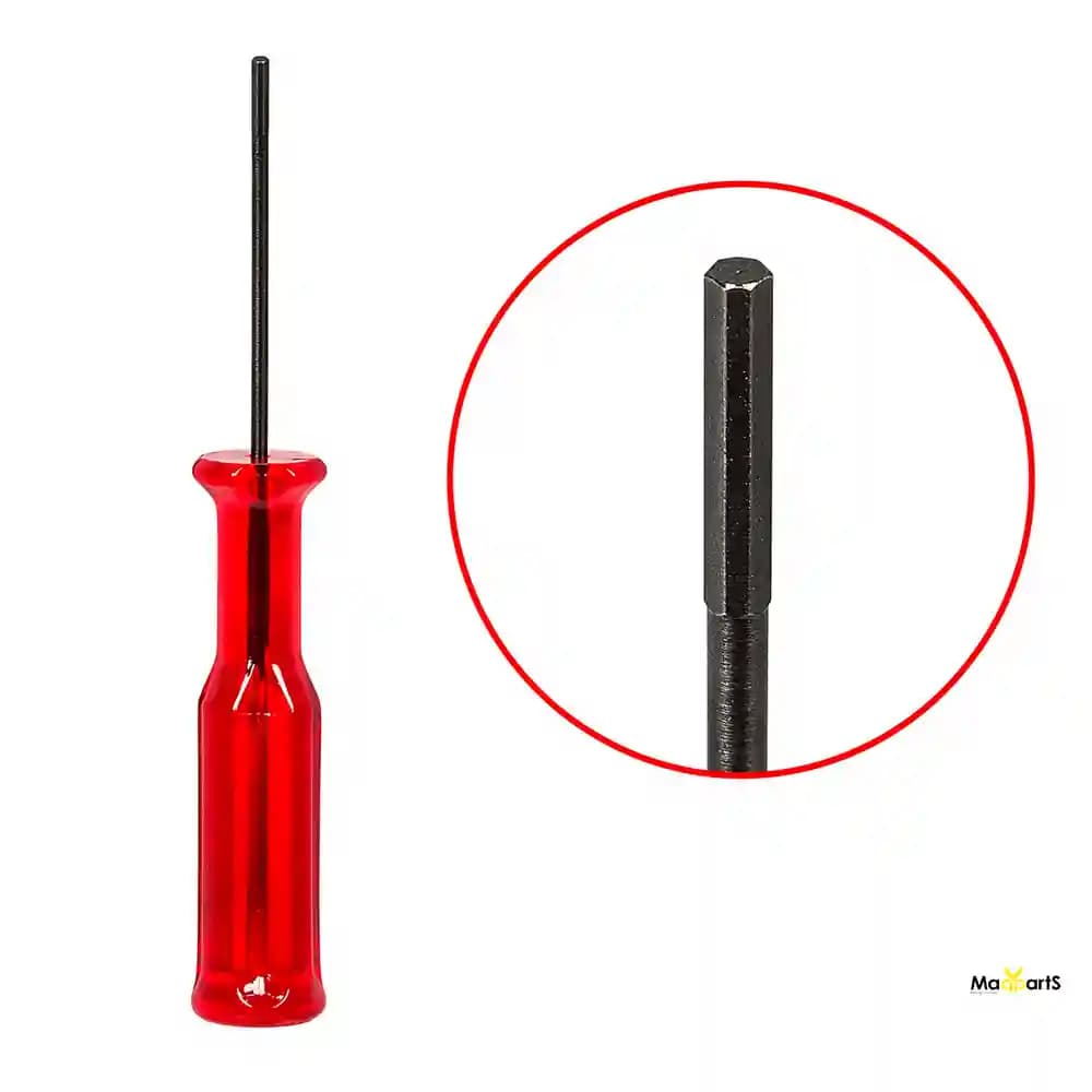 Imagen 1 de Llave Bristol Hexagonal Roja para Máquina fileteadora y collarin